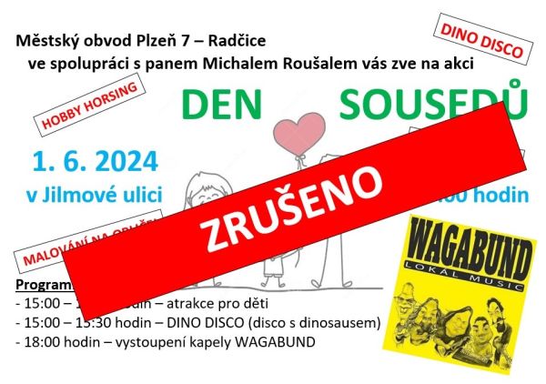 Den sousedů - zrušeno Den sousedů - zrušeno