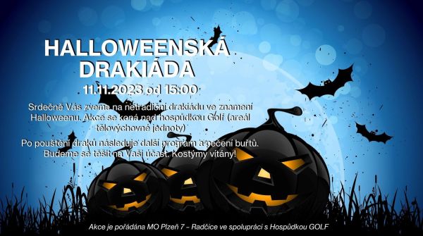 halloweenská drakiáda