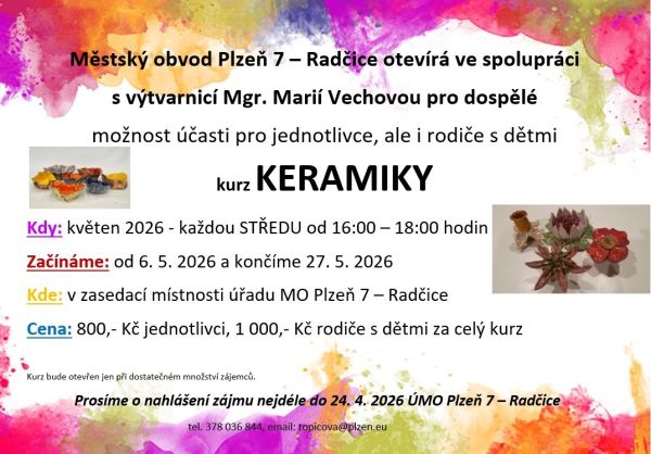 Kurz keramiky - dospělý