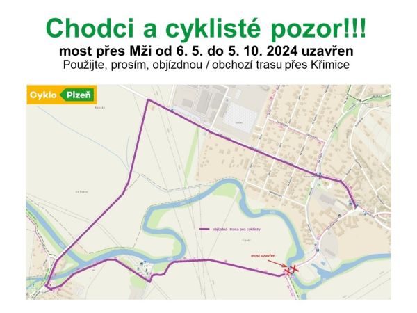 Objížďka cyklisté