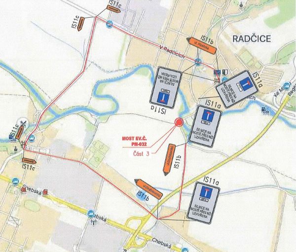 Objízdná trasa most