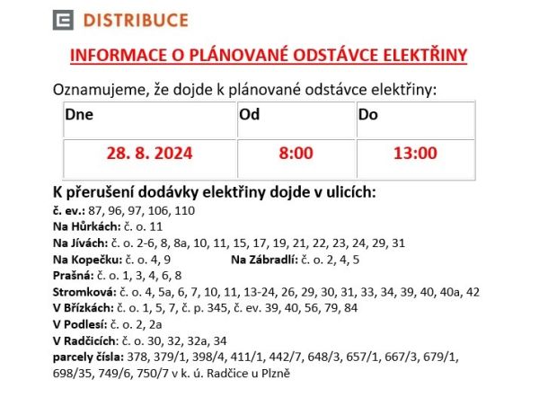 Odstávka elektřiny