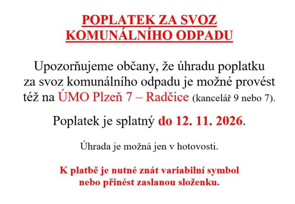 Poplatek za&nbsp;svoz odpadu