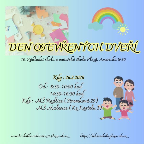 Pozvánka Den otevřených dveří
