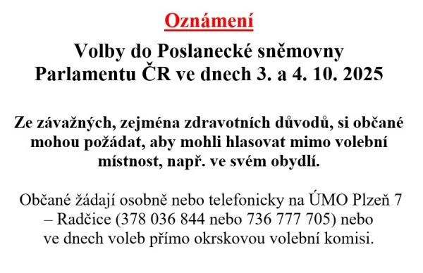 Přenosná volební schránka