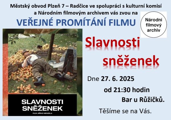 Promítání - Slavnosti sněženek