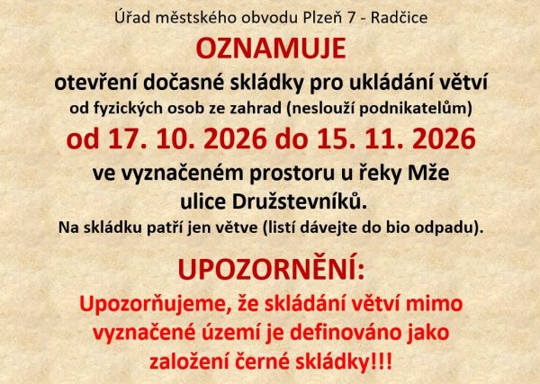 Skládka větví