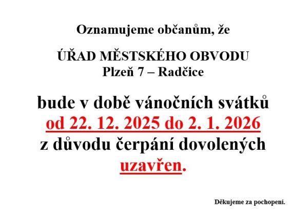 Uzavření úřadu