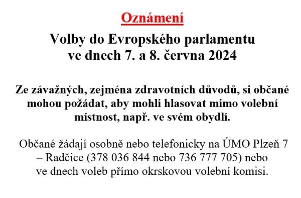 Volby - přenosná schránka