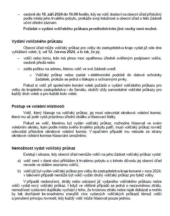 Voličské průkazy 2