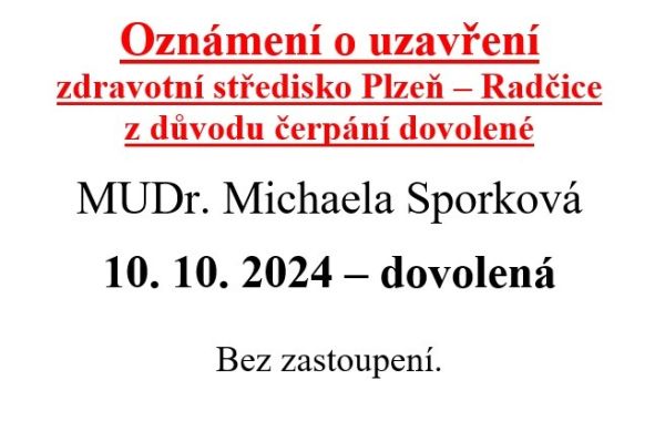 Zdravotní středisko dovolená