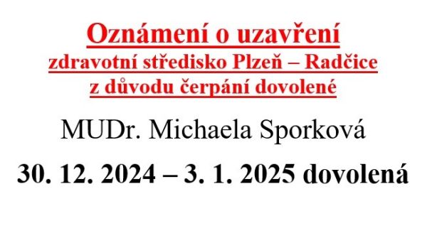 Zdravotní středisko dovolená